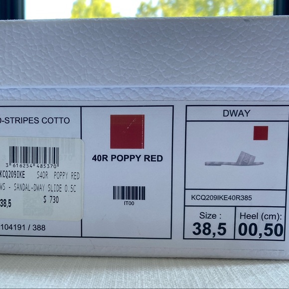 DIOR Dway Slides in Poppy Red - Picture 4 of 5